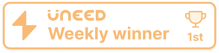 Uneed: Product of the Week 1st · Wysera