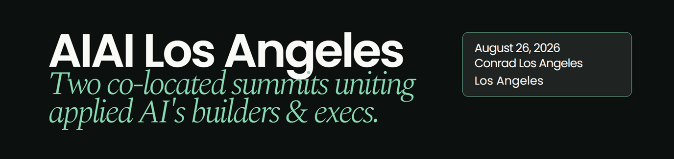 AIAI Summit Los Angeles banner