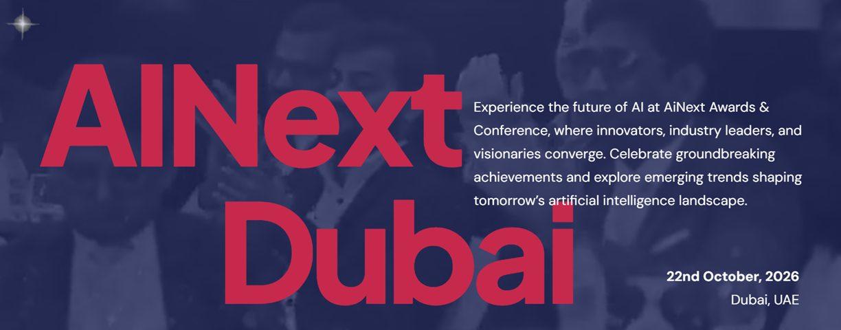 AINext Conference Dubai 2026 banner