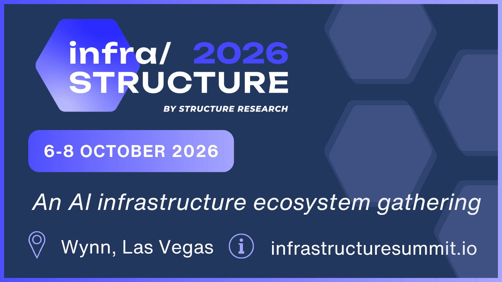infra/STRUCTURE Summit banner