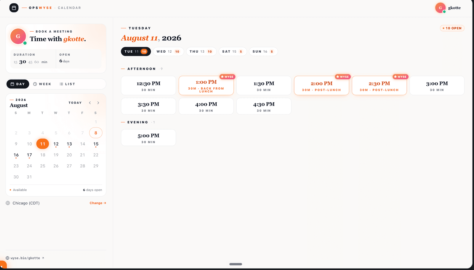 Scheduling that reads the pipeline