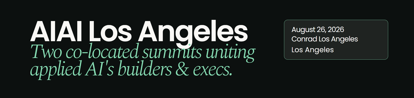 AIAI Summit Los Angeles banner